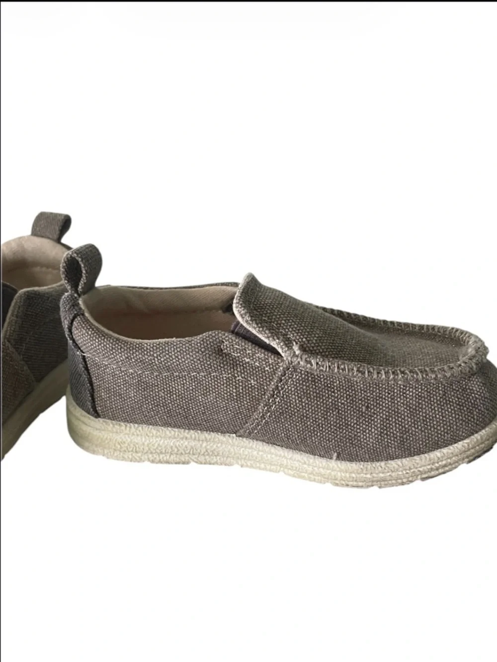 Cat & Jack Toddler Boys Canvas Slip-On Shoes in Taupe